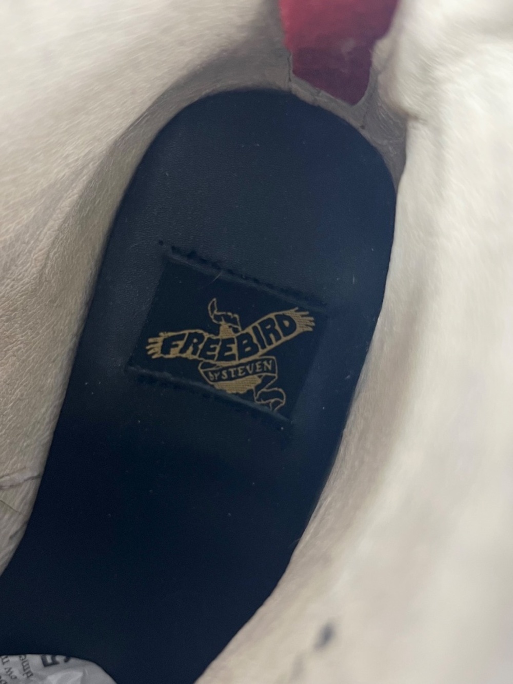 FREEBIRD BY STEVEN • Santiago Oxblood Croc Embossed Leather Harness Boots Size 8 - Picture 8 of 14
